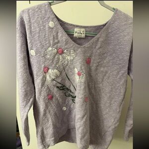 Kunky's Hand Painted Floral Sweater